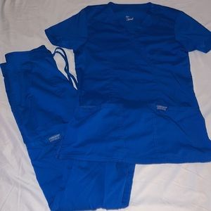 Royal Blue Cherokee Workwear Revolution Scrub Set ✨